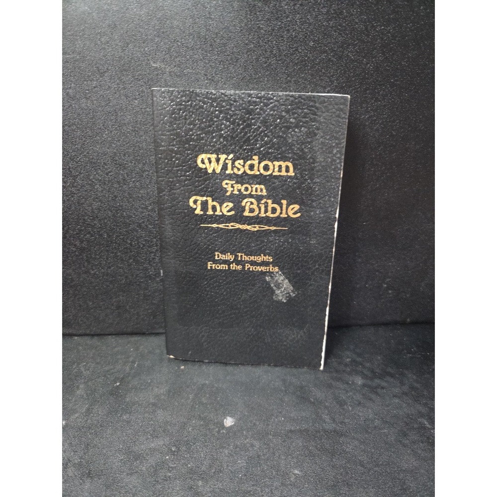 Wisdom From The Bible Daily Thoughts From Proverbs Leatherette‎ Barbour Book